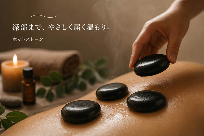心と身体の鎧を脱ぎ捨てる。ホットストーンで味わう「極上の温感デトックス」